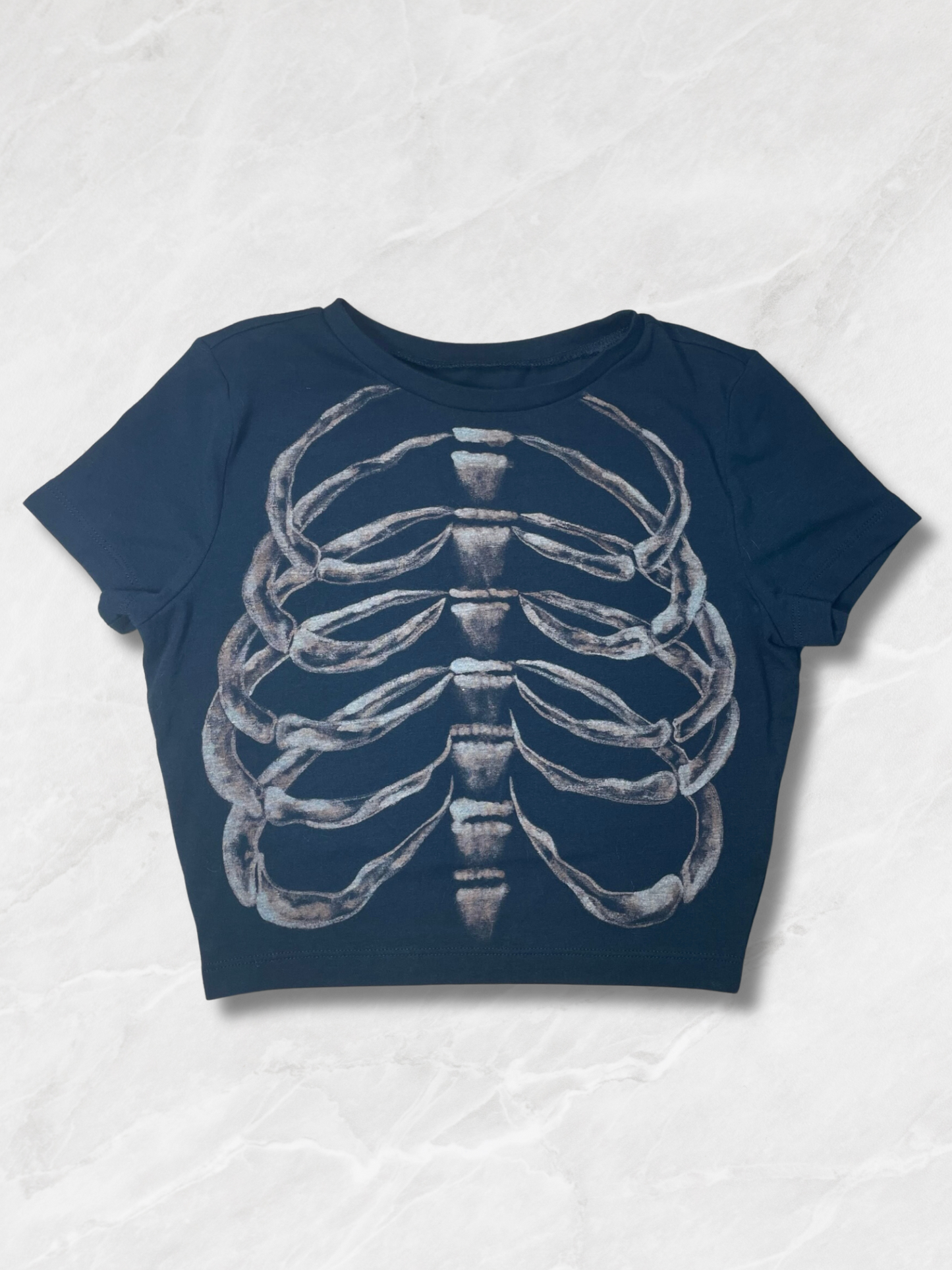 Ribcage Skeleton Crop Top