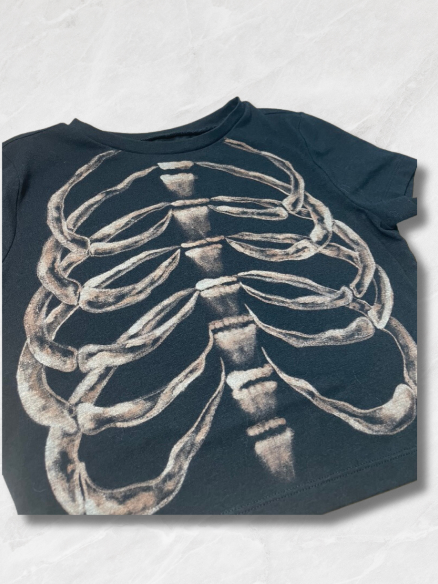 Ribcage Skeleton Crop Top