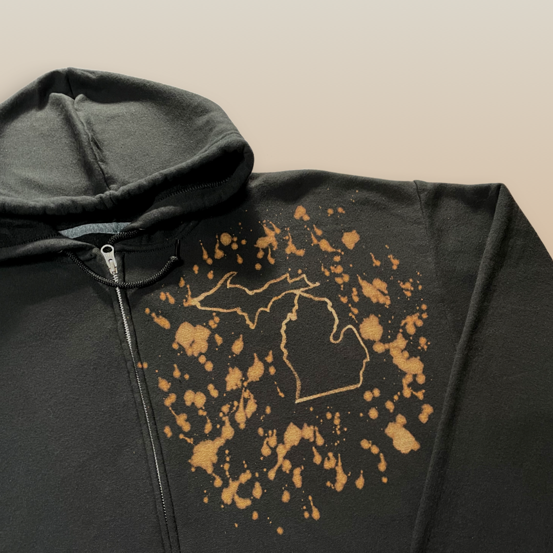 Michigan, The Great Lakes State Zip-Up