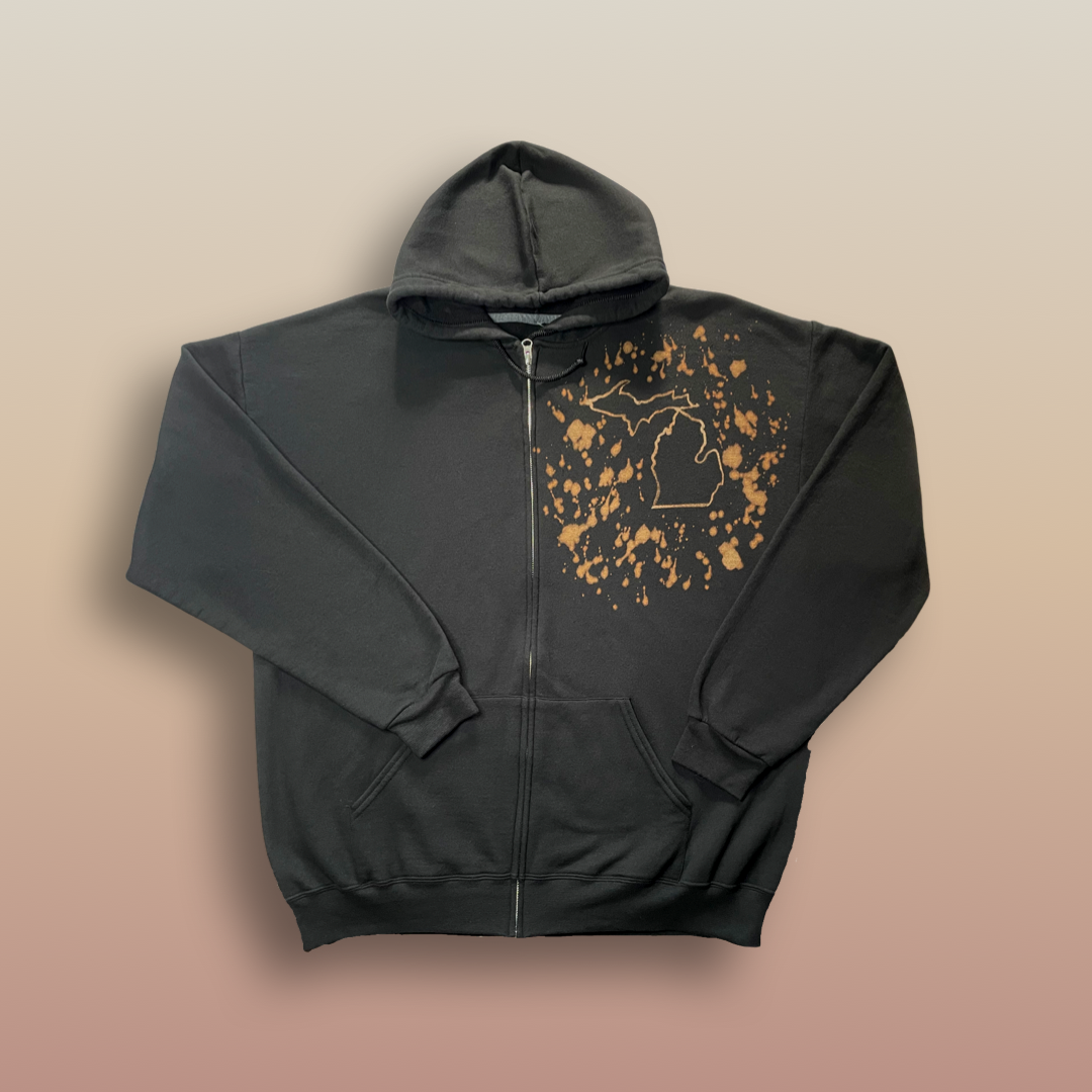 Michigan, The Great Lakes State Zip-Up