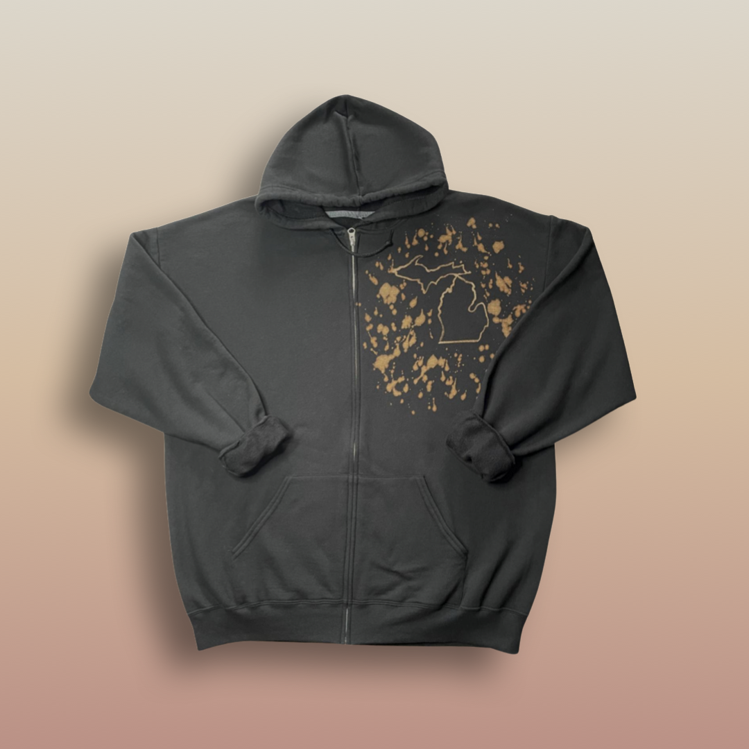 Michigan, The Great Lakes State Zip-Up
