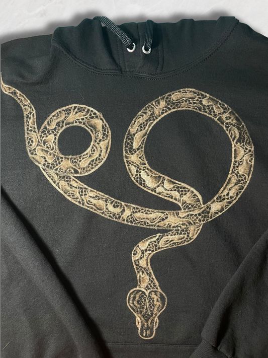 Coiled Python Snake Hooded Sweatshirt