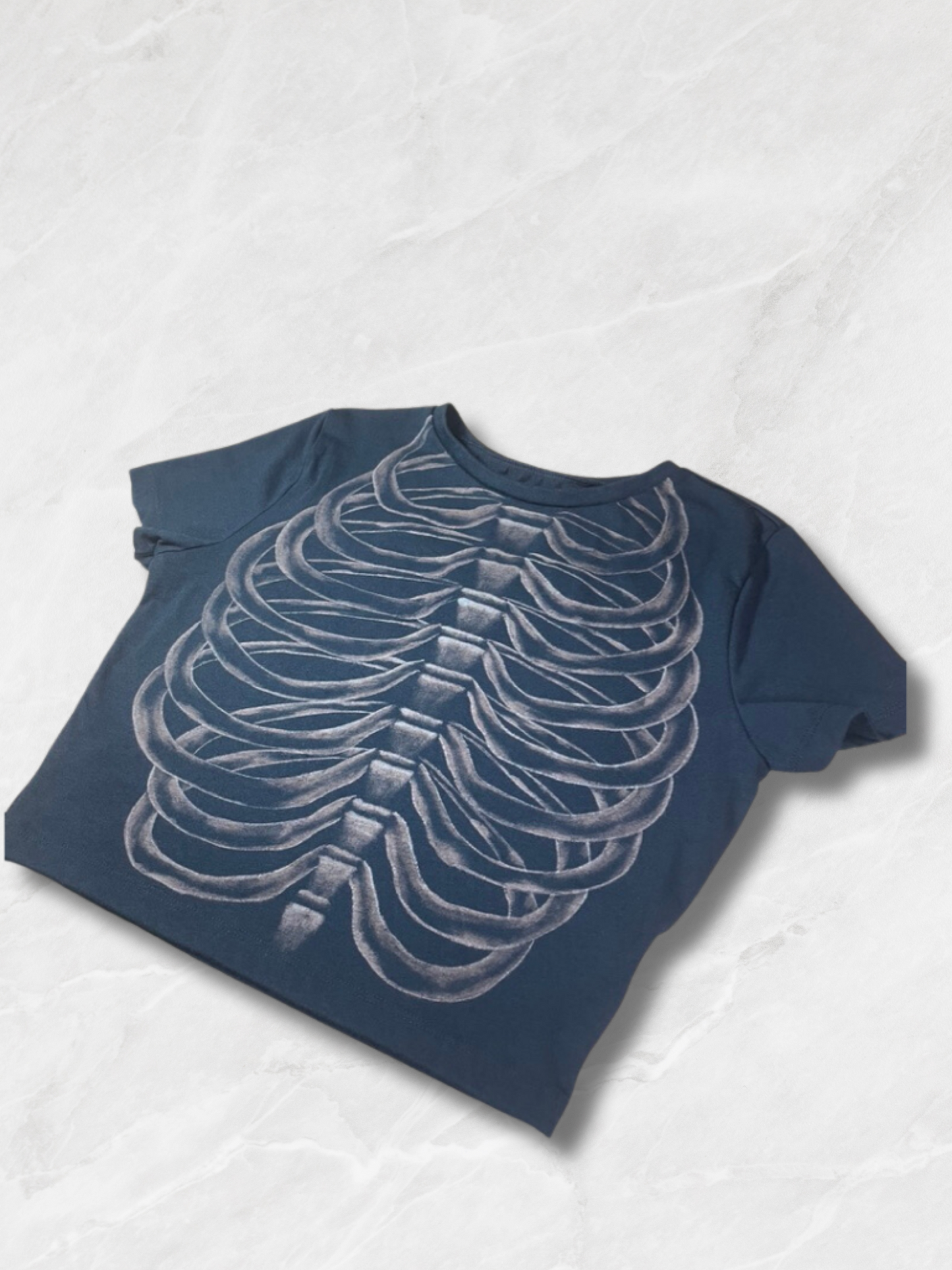 Ribcage Skeleton Crop Top