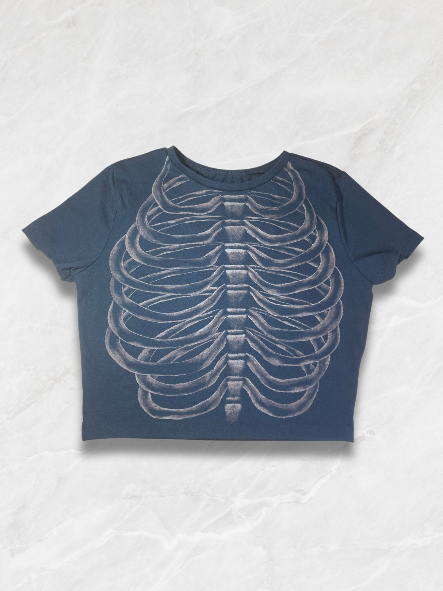 Ribcage Skeleton Crop Top