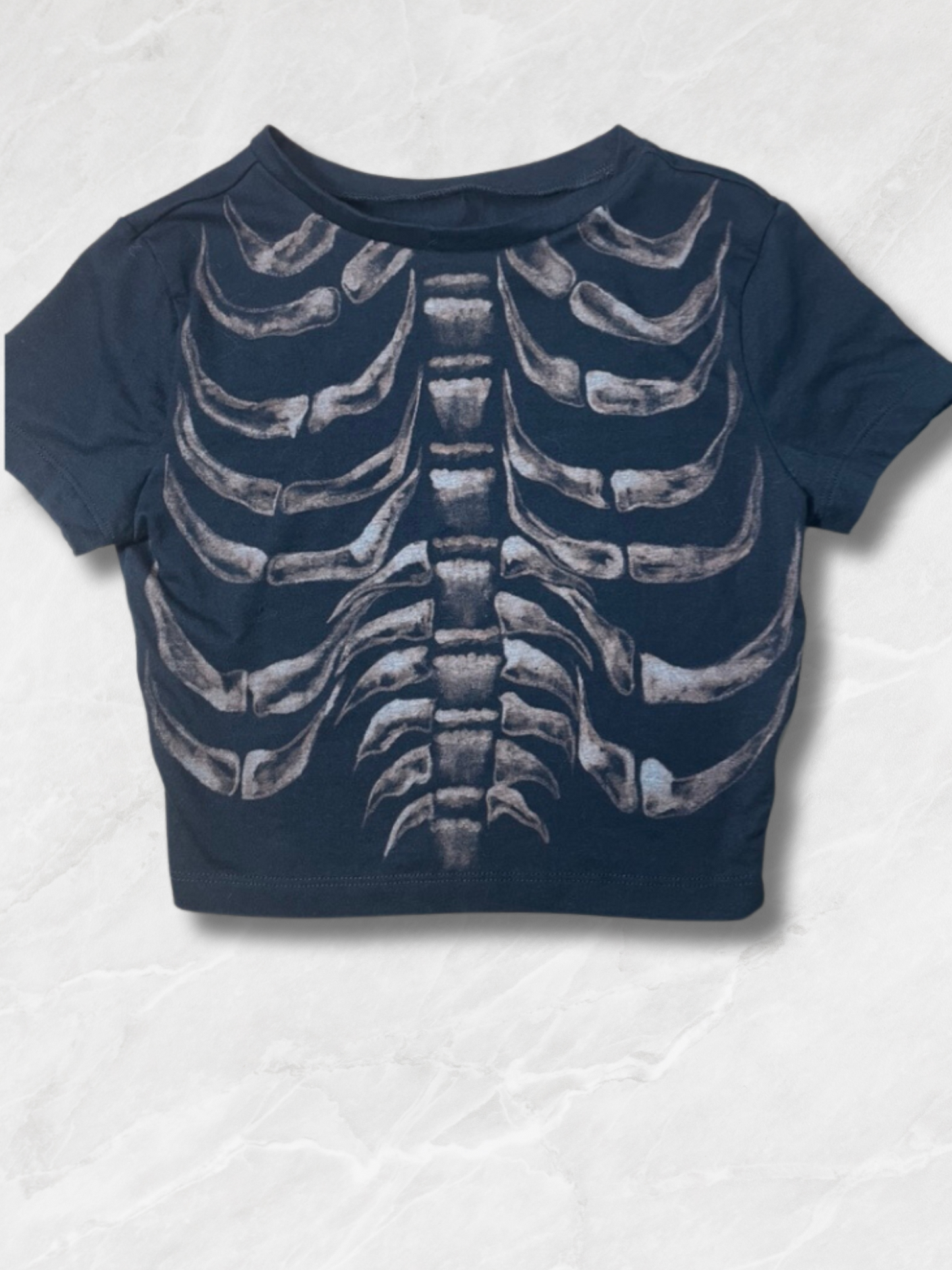 Ribcage Skeleton Crop Top