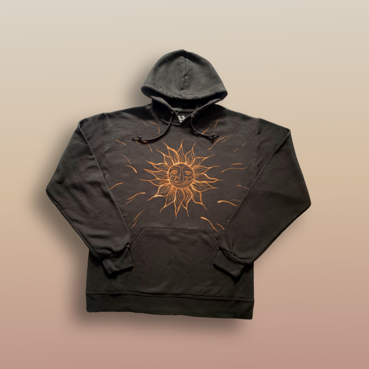 Sunshine Celestial Unique Bleach Hooded Sweatshirt